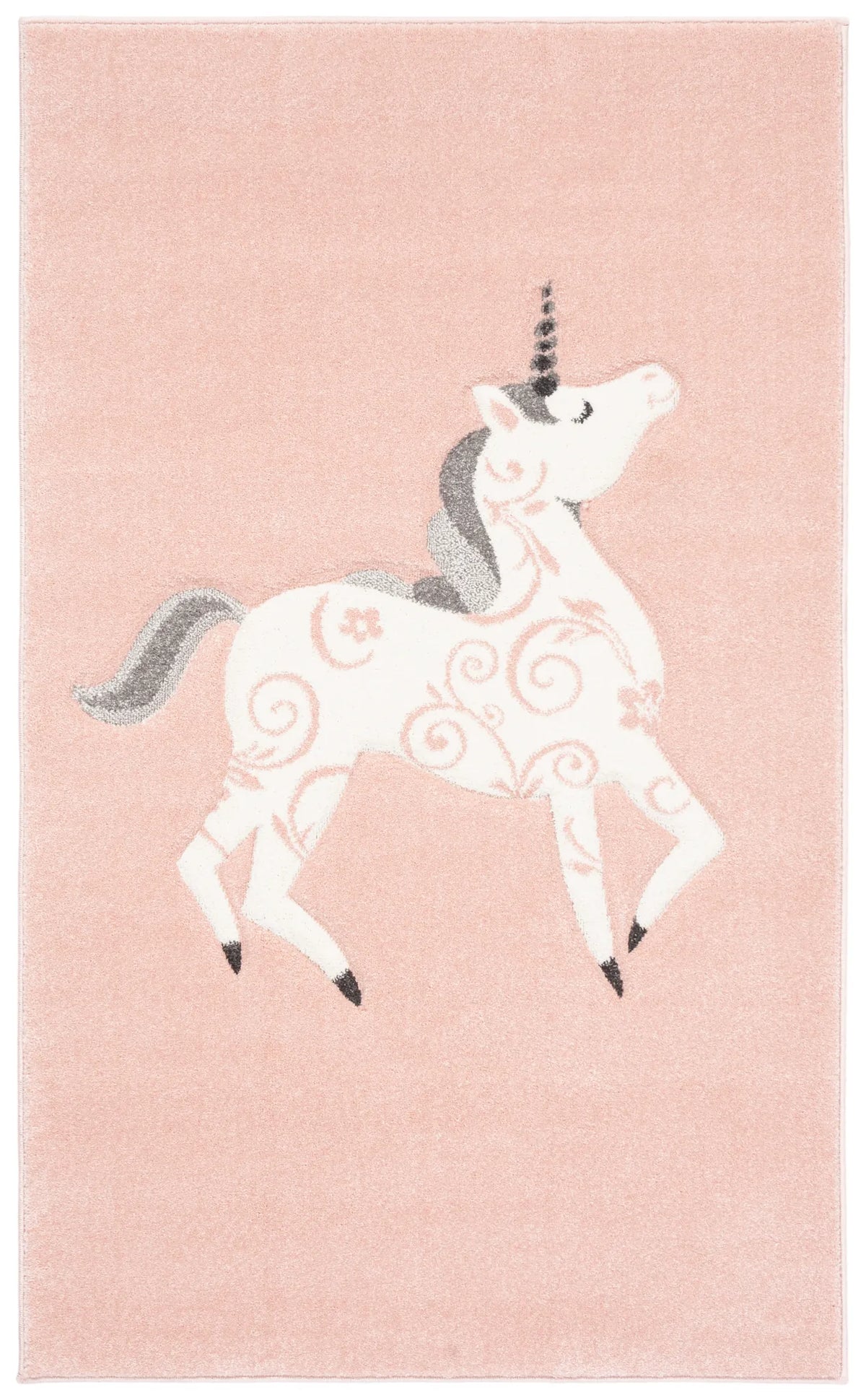 Safavieh Carousel Kids 100 3'-3" x 5'-3" Rug in Pink / Ivory