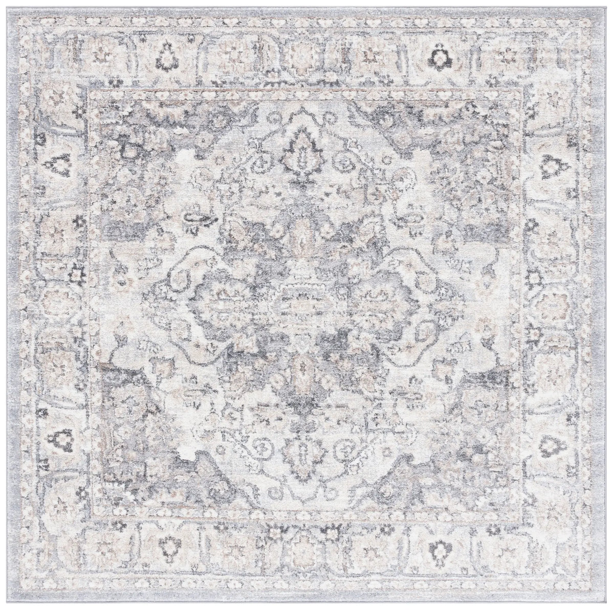 Safavieh Opal 6'-7" x 6'-7" Rug in Grey / Ivory