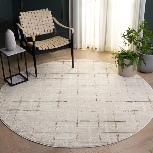 Safavieh Whisper 6'-7" x 6'-7" Rug in Ivory / Beige