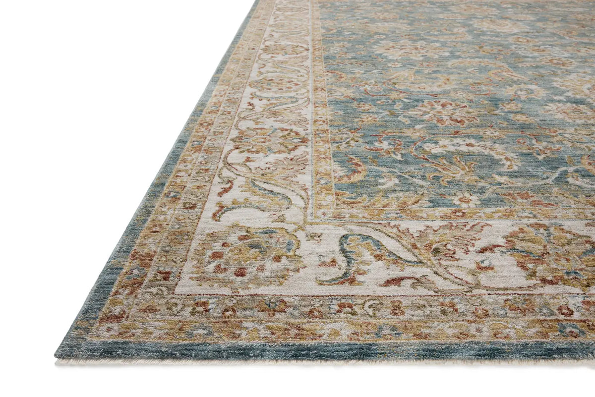 Loloi Gaia Gaa-04 Ocean/Multi Rug - rug corner