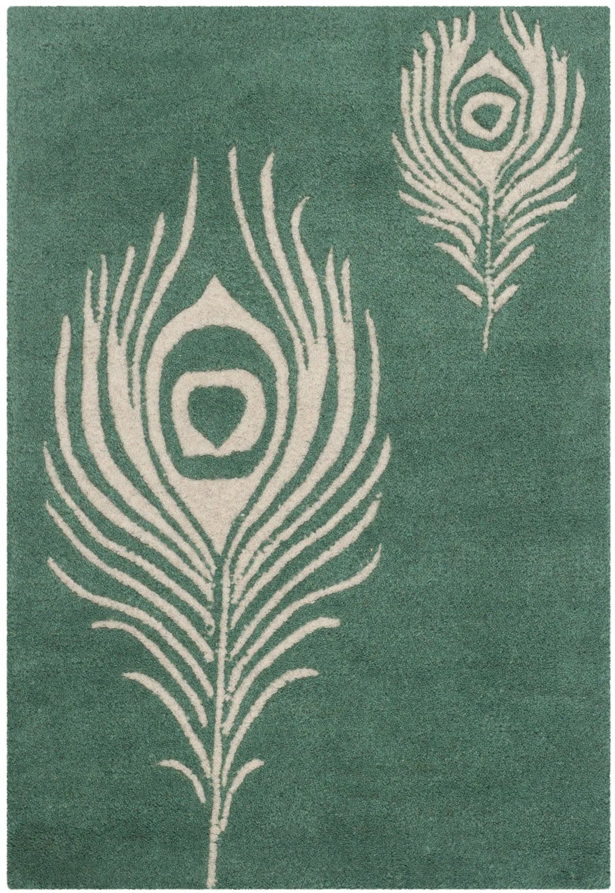 Safavieh Soho 2'-0" x 3'-0" Rug in Teal / Ivory