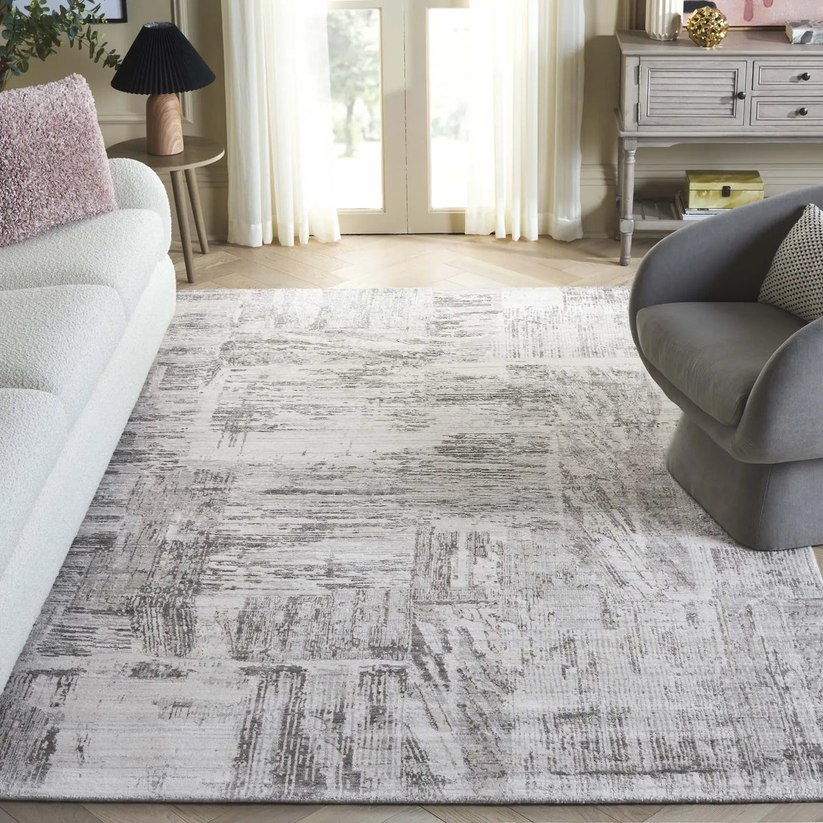 Safavieh Bedford 6'-0" x 9'-0" Rug in Grey / Charcoal