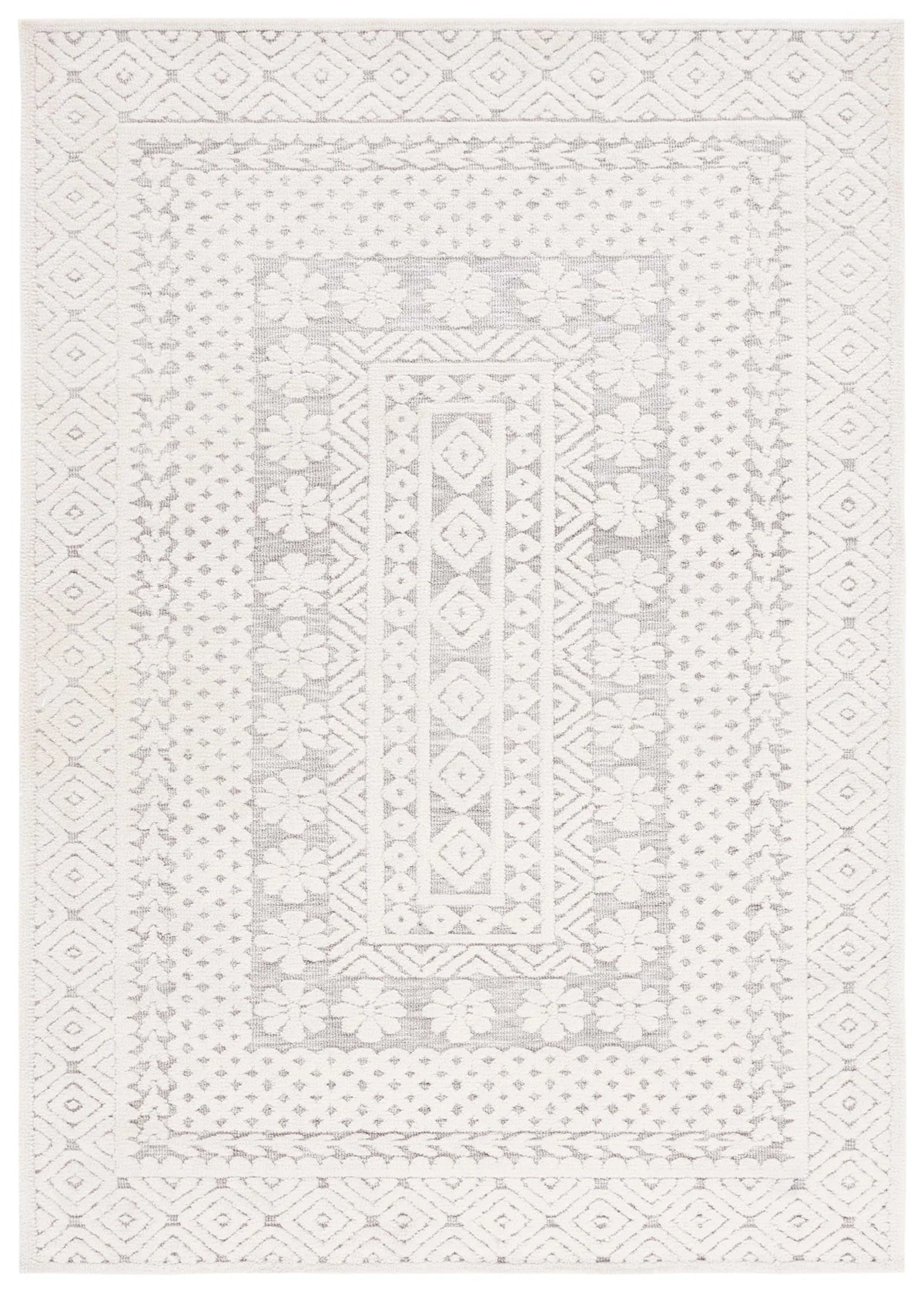 Safavieh Audrey 4'-0" x 6'-0" Rug in Grey / Ivory