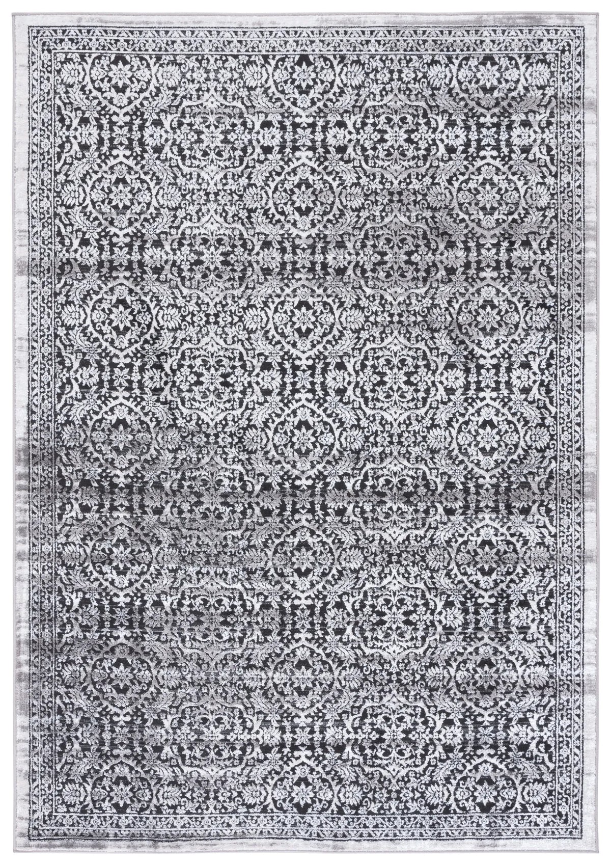Safavieh Amelia 4'-5" x 6'-5" Rug in Charcoal / Ivory