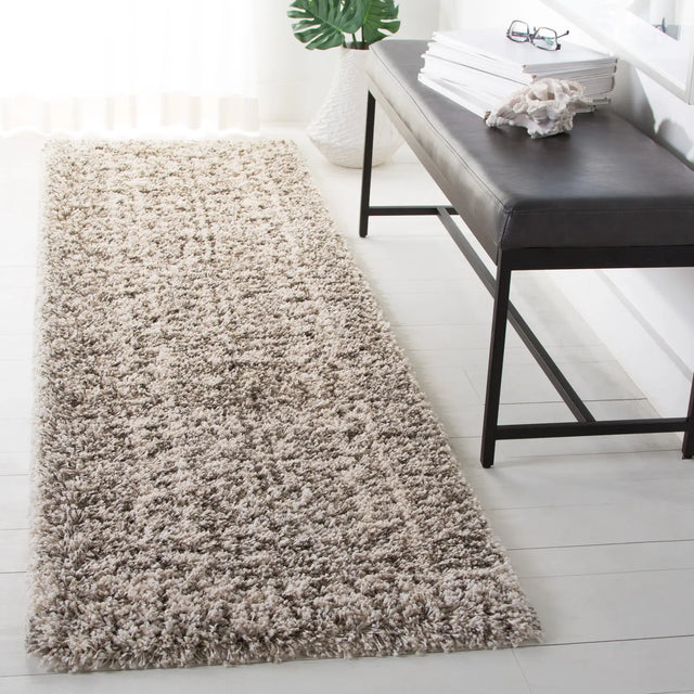 Safavieh Hudson Shag 2'-3" x 10'-0" Rug in Ivory / Grey