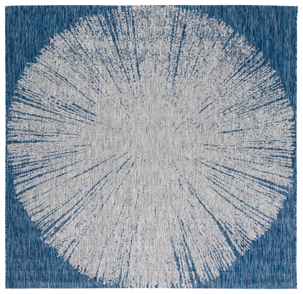 Safavieh Courtyard 6'-7" x 6'-7" Rug in Navy / Grey
