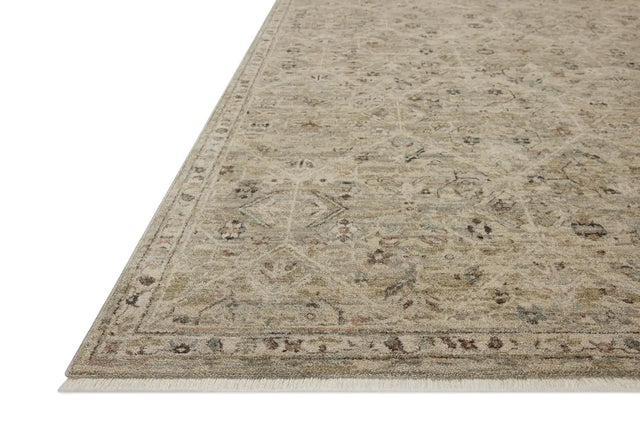 Loloi Briar BRR-03 Silver / Moss Rug - rug corner