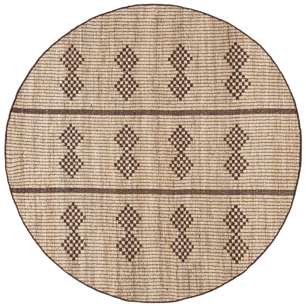 Safavieh Natural Fiber 6'-0" x 6'-0" Rug in Natural / Brown