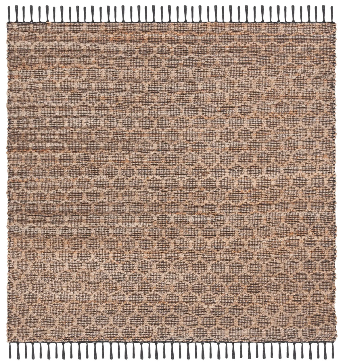 Safavieh Cape Cod 6'-0" x 6'-0" Rug in Charcoal / Natural