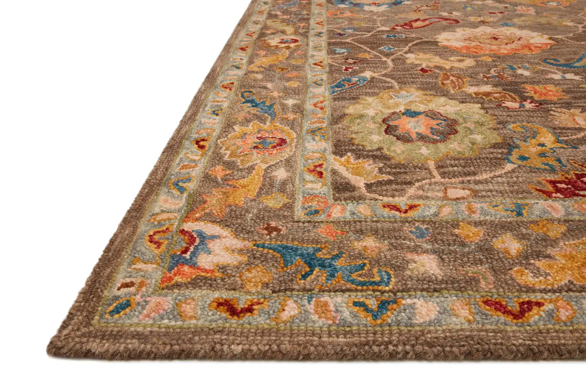 Loloi Padma Pma-01 Charcoal/Multi Rugs - rug corner