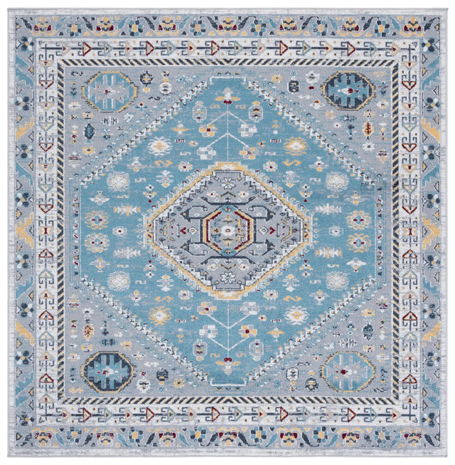Safavieh Bayside 6'-7" x 6'-7" Rug in Blue / Grey