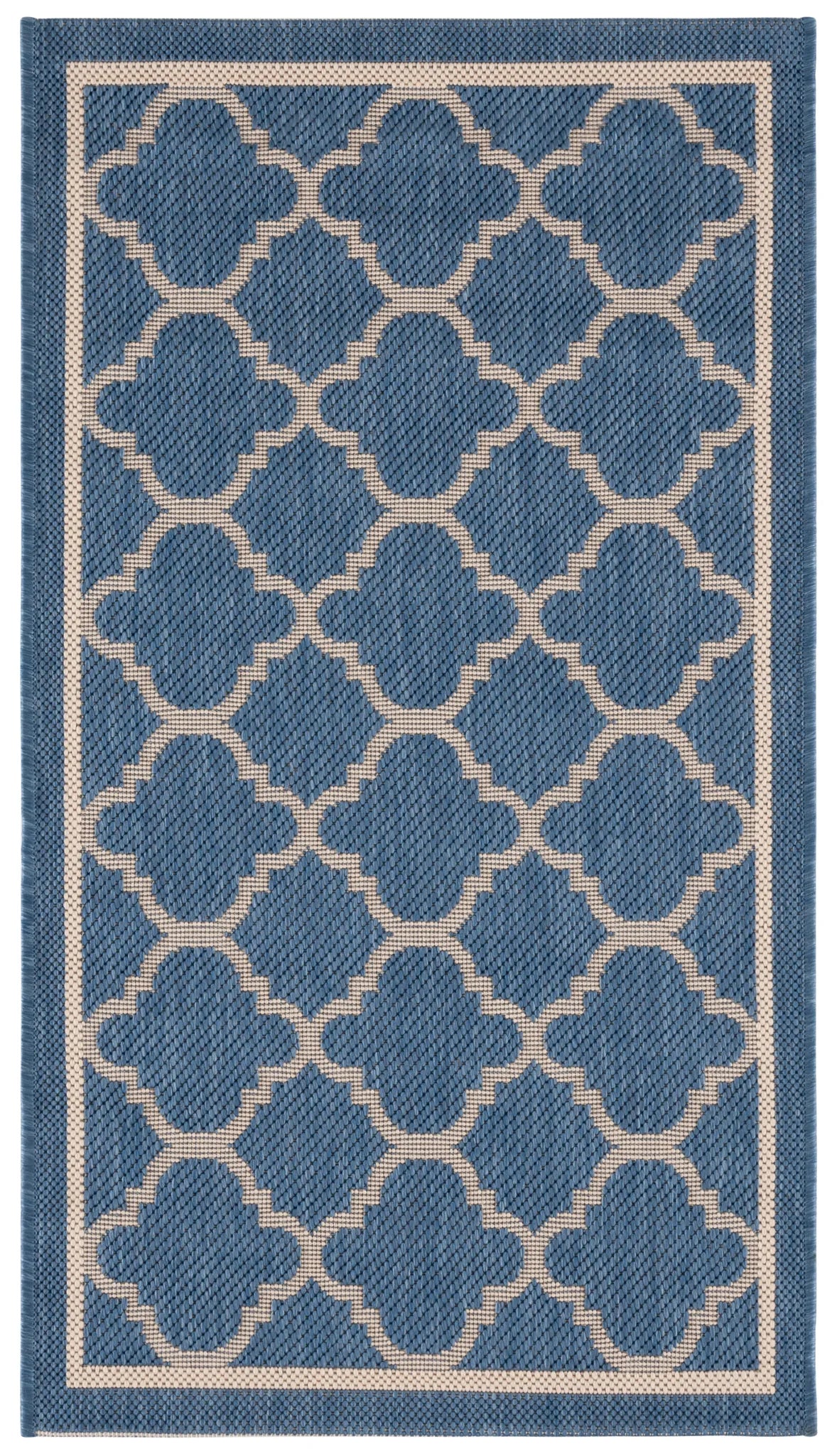 Safavieh Courtyard 2'-0" x 3'-7" Rug in Blue / Beige