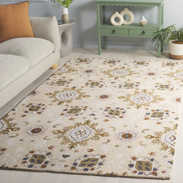 Safavieh Metro 4'-0" x 6'-0" Rug in Beige / Green