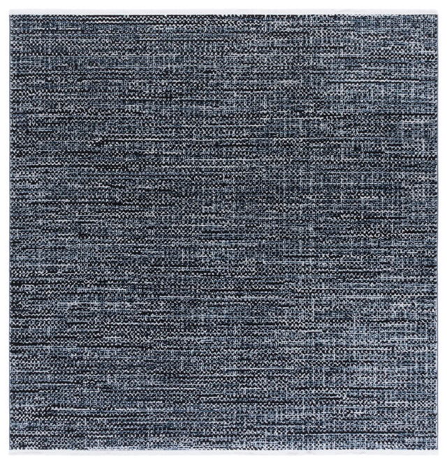 Safavieh Mila 6'-7" x 6'-7" Rug in Black / Light Blue