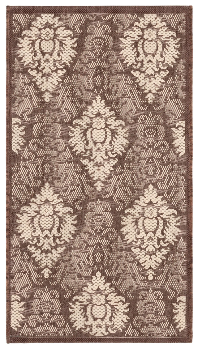 Safavieh Courtyard 2'-0" x 3'-7" Rug in Aqua / Grey