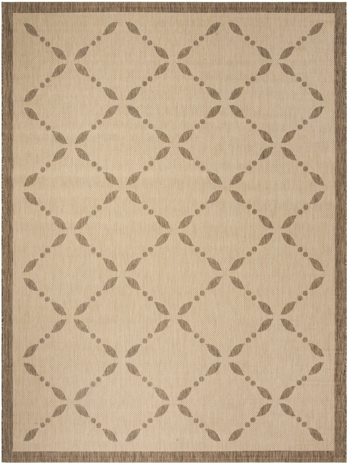 Safavieh Martha Stewart 6'-7" x 9'-6" Rug in Creme / Brown