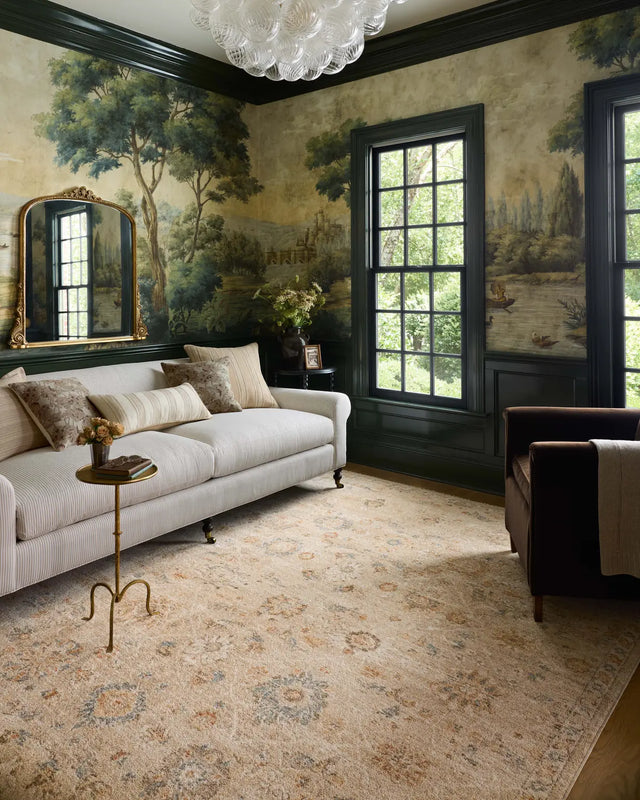Chris Loves Julia x Loloi Palma PLM-11 Natural / Multi Rug - room scene 3
