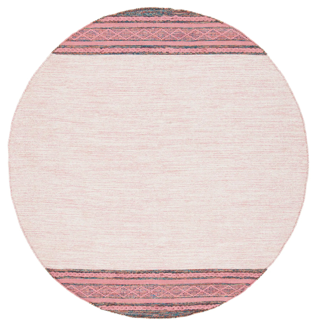Safavieh Montauk 6'-0" x 6'-0" Rug in Pink / Beige