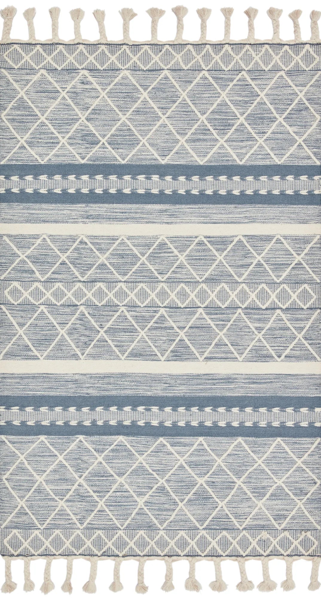 Loloi Sawyer Saw-04 Teal Rugs - main flat