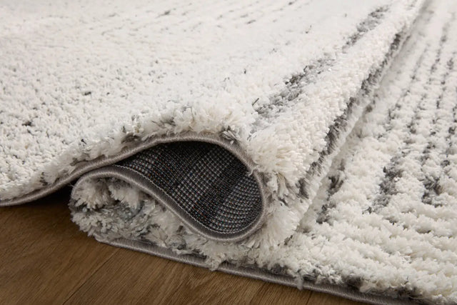 Loloi Levitt Shag Lev-02 Ivory/Grey Rug - pile height