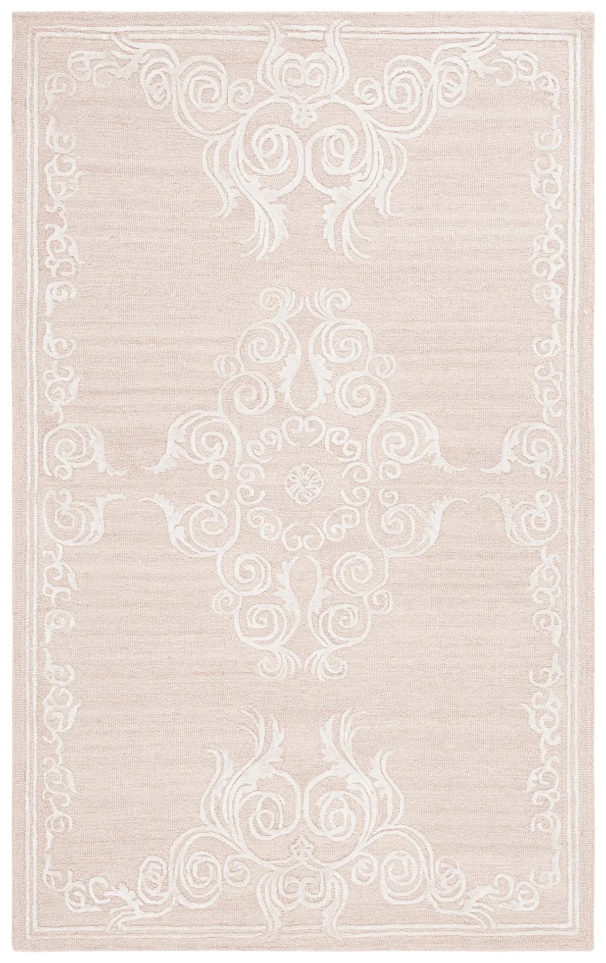 Safavieh Glamour 4'-0" x 6'-0" Rug in Light Brown / Ivory