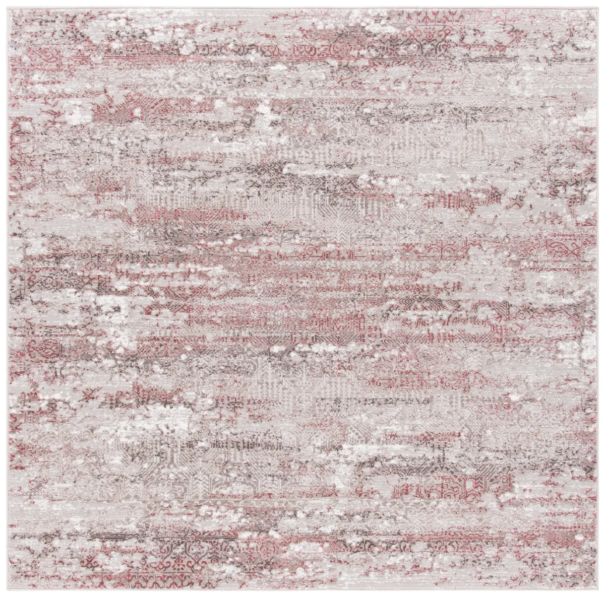 Safavieh Meadow 500 6'-7" x 6'-7" Rug in Beige / Pink