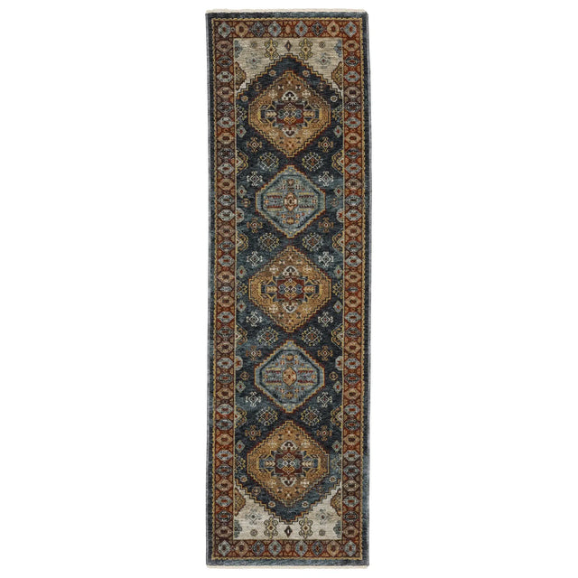 Oriental Weavers Sphinx Aberdeen 005W1 Blue/ Multi Rugs - runner