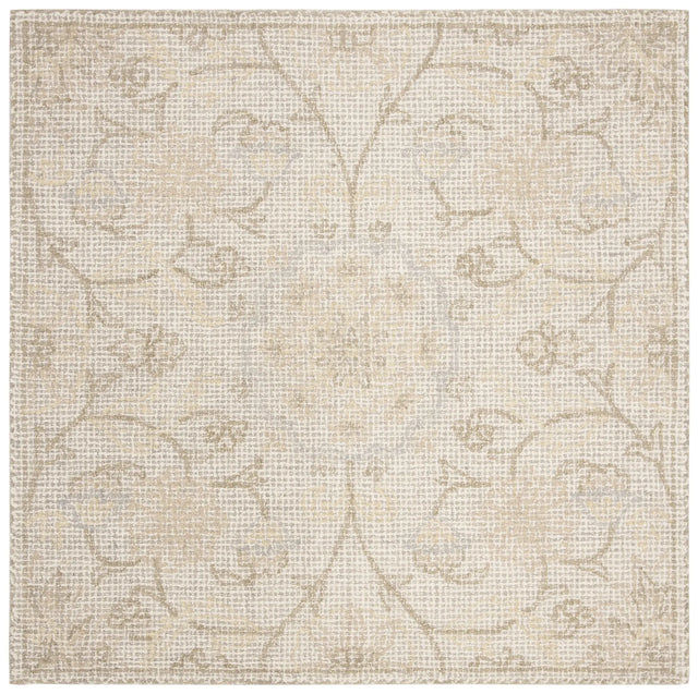 Safavieh Abstract 6'-0" x 6'-0" Rug in Light Grey / Ivory
