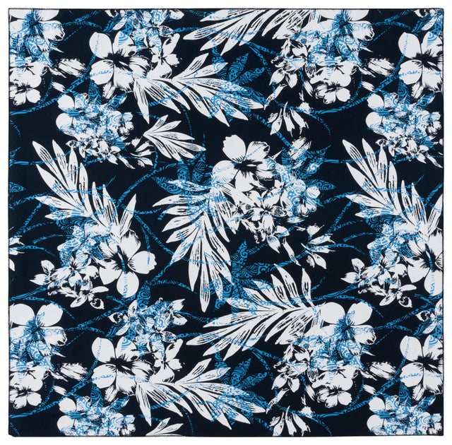 Safavieh Malibu 6'-0" x 6'-0" Rug in Black / Blue