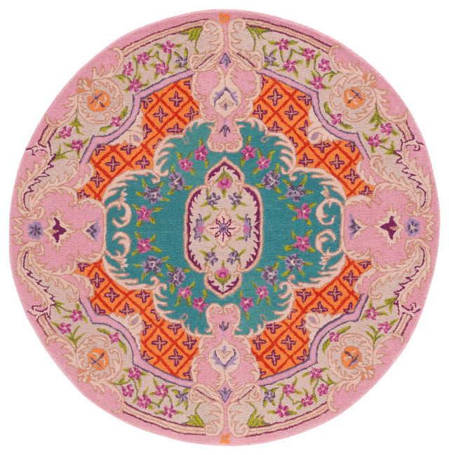 Safavieh Bellagio 5'-0" x 5'-0" Rug in Blue / Pink