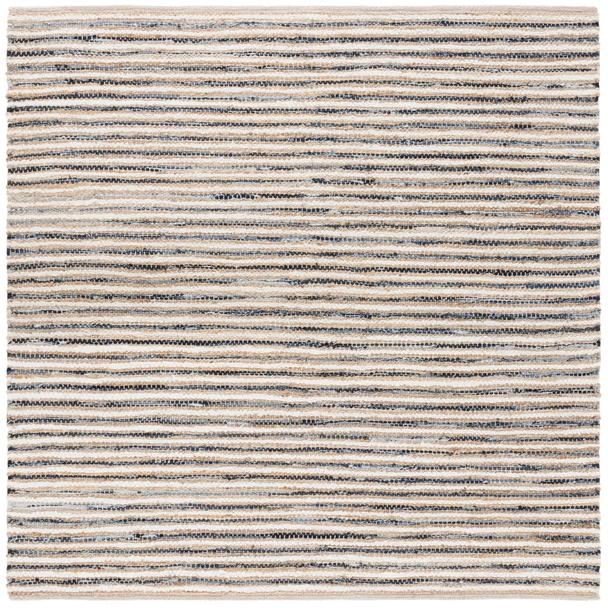 Safavieh Cape Cod 6'-0" x 6'-0" Rug in Natural / Navy