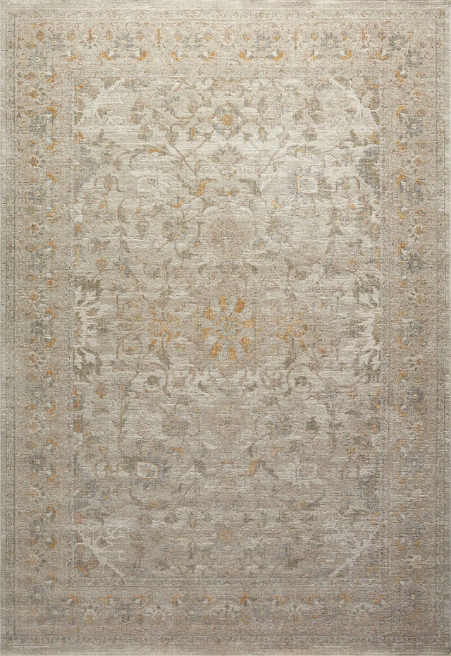 Chris Loves Julia x Loloi Rosemarie ROE-02 Ivory / Natural Rug - main flat