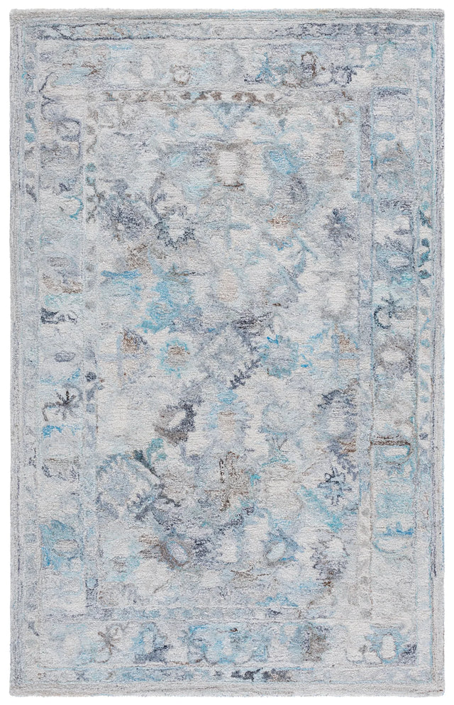 Safavieh Marquee 4'-0" x 6'-0" Rug in Light Blue / Beige