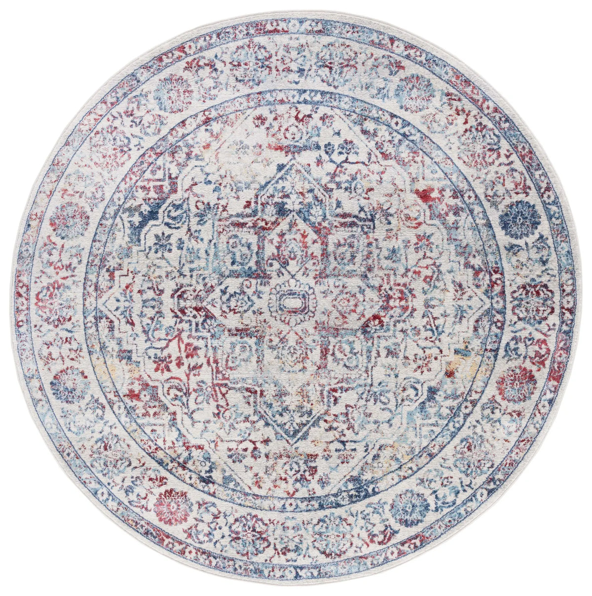 Safavieh Brentwood 5'-0" x 5'-0" Rug in Ivory / Blue
