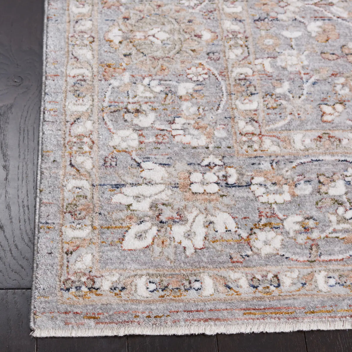 Safavieh Harlow 4'-0" x 6'-0" Rug in Grey Blue / Ivory