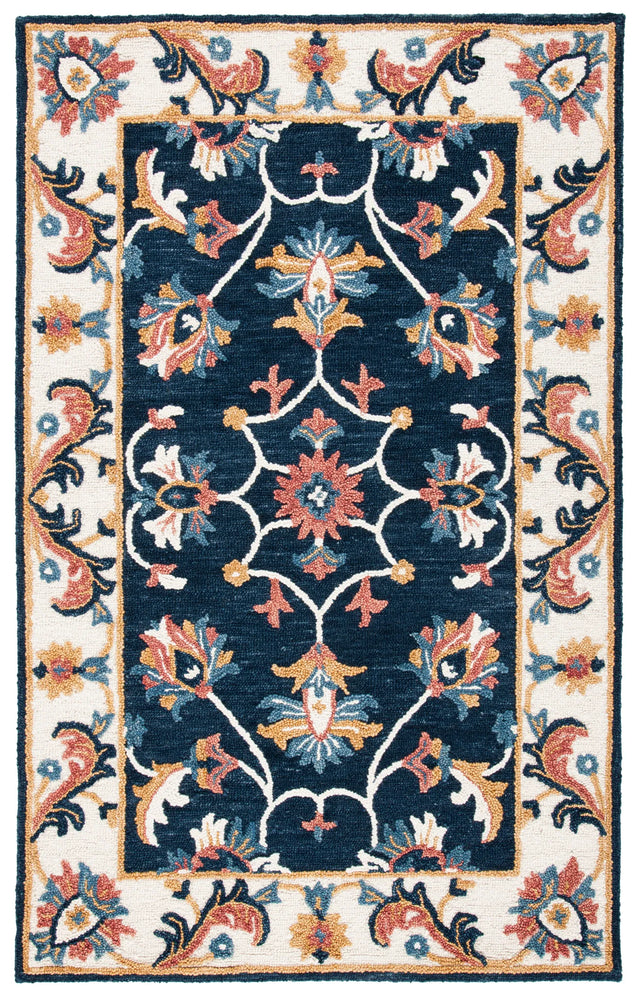 Safavieh Blossom 5'-0" x 8'-0" Rug in Blue / Ivory