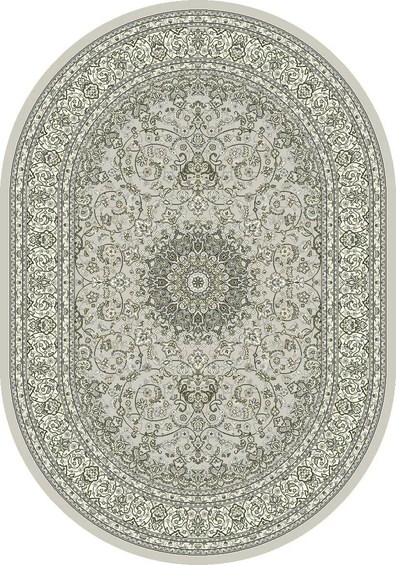 Dynamic Rugs Ancient Garden 57119 Soft Grey / Cream Rugs - Oval