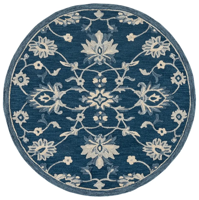 Safavieh Metro 6'-0" x 6'-0" Rug in Navy / Ivory