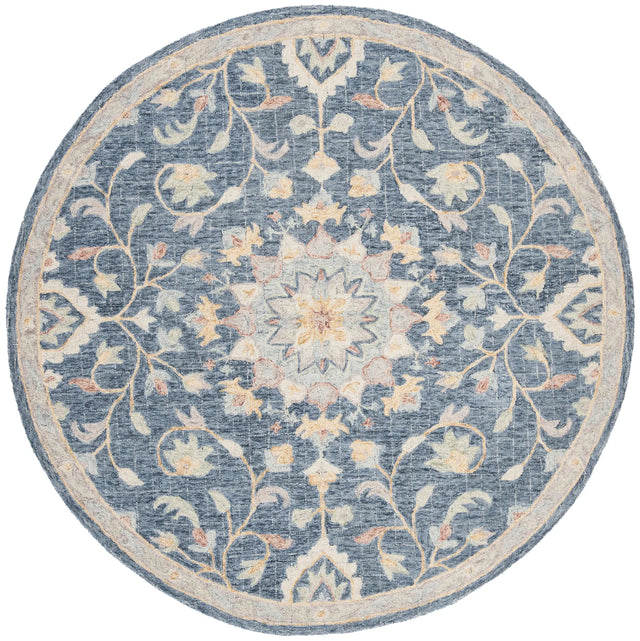 Safavieh Blossom 6'-0" x 6'-0" Rug in Navy / Multi