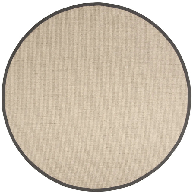 Safavieh Natural Fiber 6'-0" x 6'-0" Rug in Natural / Dark Grey