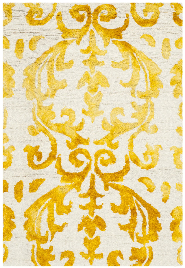 Safavieh Dip Dye 2'-0" x 3'-0" Rug in Ivory / Gold