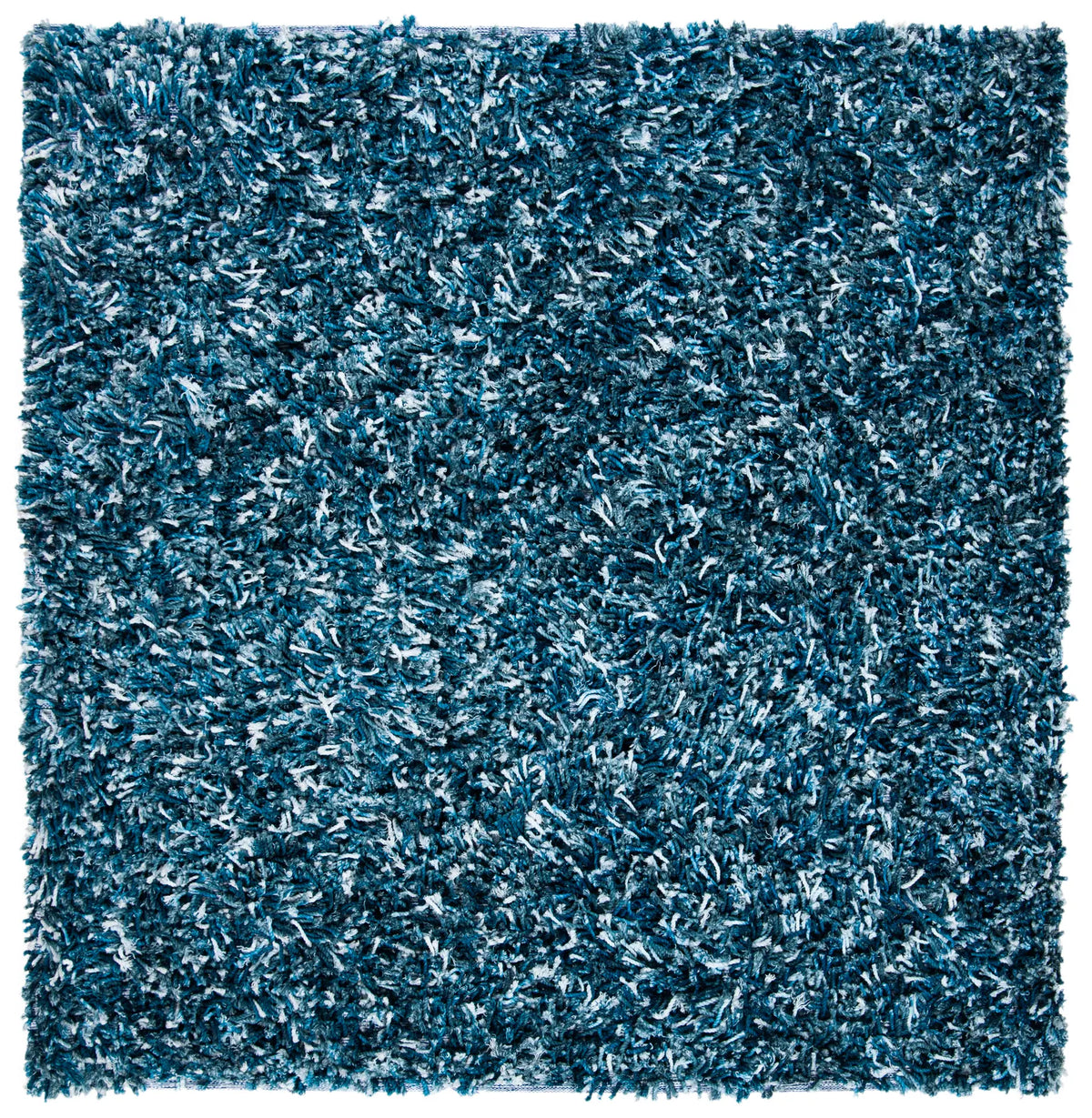 Safavieh Rio Shag 6'-0" x 6'-0" Rug in Navy / Ivory