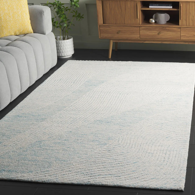 Safavieh Pine 4'-0" x 6'-0" Rug in Turquoise / Ivory