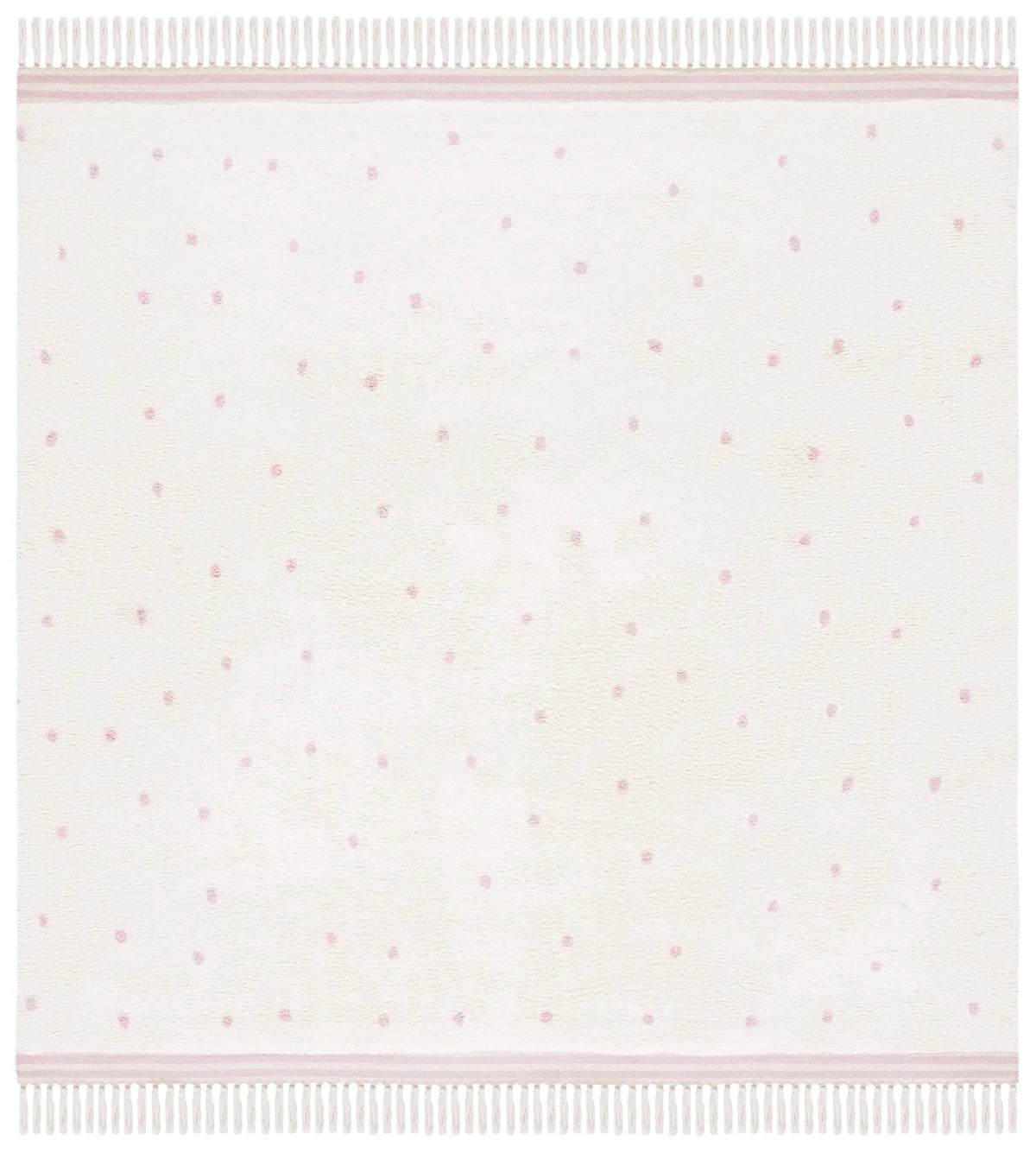 Safavieh Easy Care 6'-0" x 6'-0" Rug in Ivory / Pink