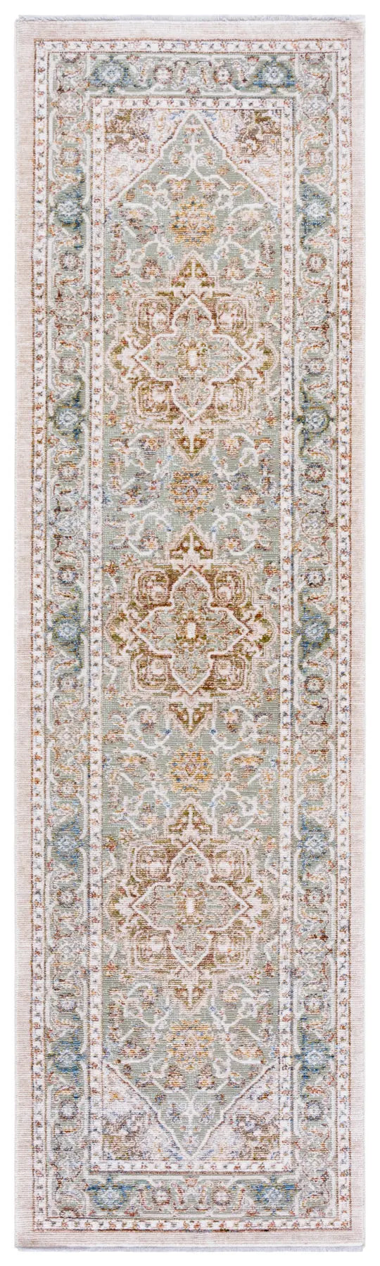 Safavieh Ellwood 2'-3" x 8'-0" Rug in Olive / Beige