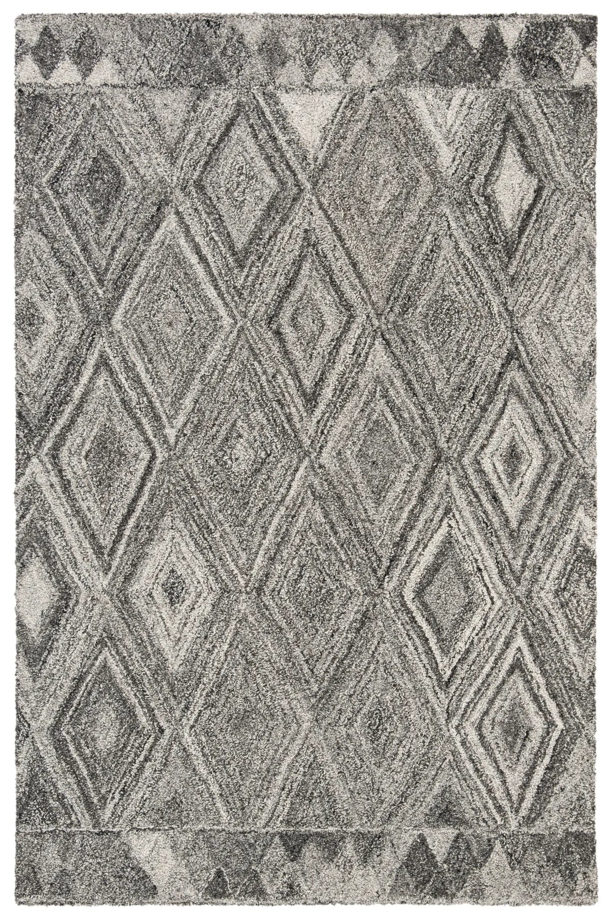 Safavieh Abstract 4'-0" x 6'-0" Rug in Grey / Black