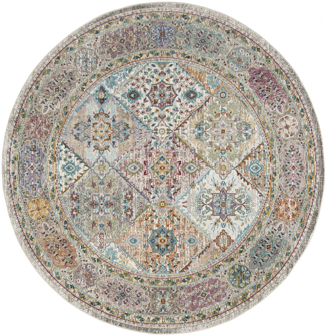Safavieh Aria 6'-5" x 6'-5" Rug in Cream / Multi