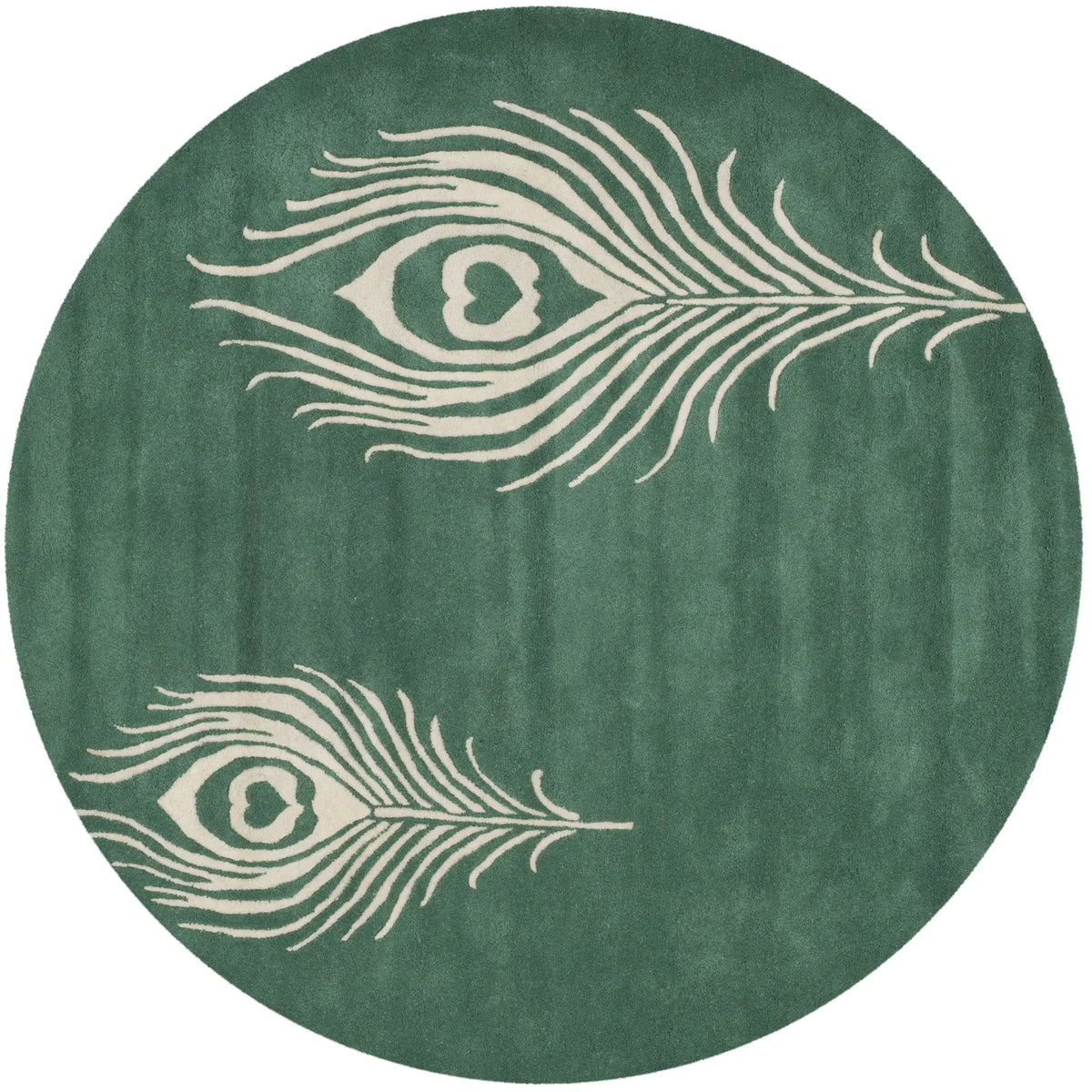 Safavieh Soho 6'-0" x 6'-0" Rug in Teal / Ivory
