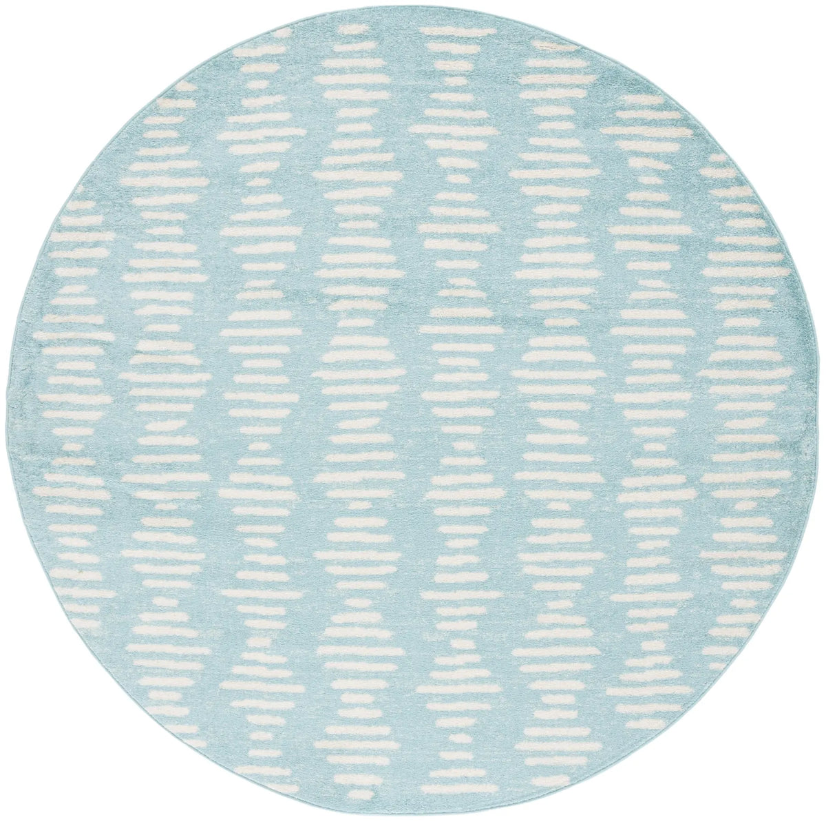Safavieh Tulum 6'-7" x 6'-7" Rug in Turquoise / Ivory