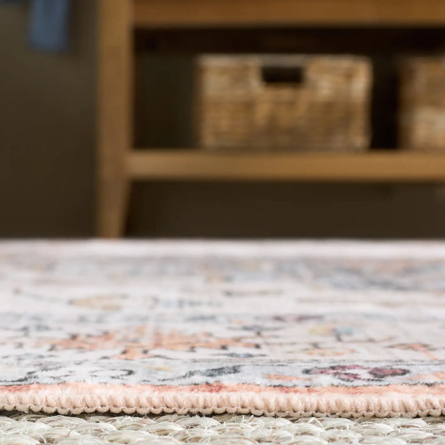 Safavieh Martha Stewart Washable 5'-0" x 7'-0" Rug in Sage / Light Rust
